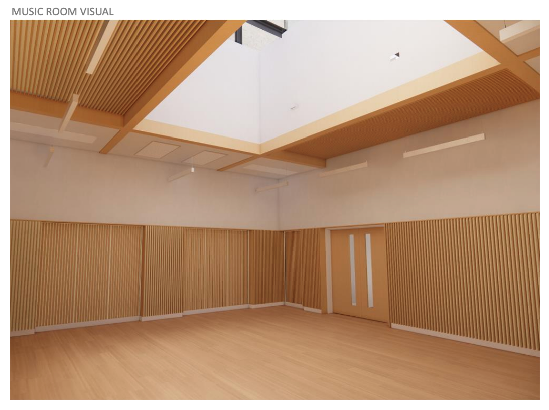 Music practice & performance spaces Christs College Cambridge